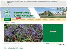 Tablet Screenshot of kiefer-obstwelt.de